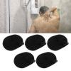 5pcs Bath Shower Loofah Sponge, Exfoliating Back Scrubber for Deep Cleansing, Dense Foam Massage Body Wash Scrubber, Comfortable Skin Friendly Bath Loofahs for Home Beauty Salon(Black) view 4