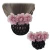 2 Pcs Net Barrette Pearl Flower Hair Nets Women Hair Clips Bun Headdress for Nurse Professional Women Decoration Pink Purple view 1