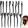 15 PCS Hair Sticks Chopsticks Chinese Pins for Women's Long Hair - Handmade Chignon Maker, Retro Sandalwood Barrettes & Accessories (15 Styles) view 1