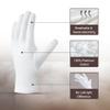 COOLJOB 100% Cotton Gloves, 6 Pairs White Cotton Gloves for Dry Hands Moisturizing & Eczema, Overnight Lotion, Sleep & Spa Treatment for Women & Men, Breathable Work Glove Liners, Medium Size view 2