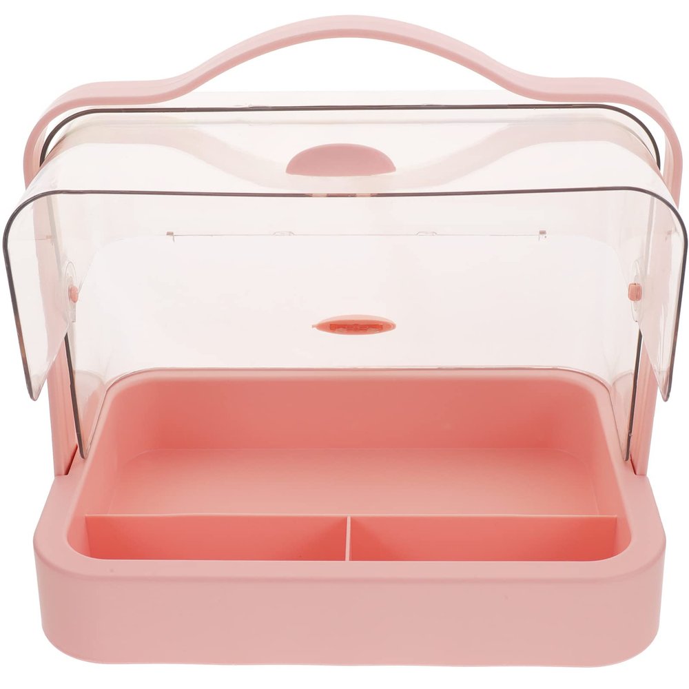 FOMIYES Desktop Makeup Organizer Storage Box Lid Skincare Organizer for Cosmetics and Sundries for Home Office and Travel Convenient and Easy to Clean