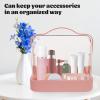 FOMIYES Desktop Makeup Organizer Storage Box Lid Skincare Organizer for Cosmetics and Sundries for Home Office and Travel Convenient and Easy to Clean view 3