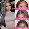 13x4 HD Lace Frontal Closure 12 Inch Straight Lace Frontal Human Hair 100% Unprocessed Brazilian Virgin Hair Ear to Ear Swiss HD Transparent Lace Closure Only Pre Plucked 1B Black view 2