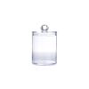 EKAYG Transparent Cotton Puff Storage Box Square Round Cotton Swab Desktop Dustproof Clear Makeup Jewelry Organizing Box view 1
