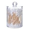 EKAYG Transparent Cotton Puff Storage Box Square Round Cotton Swab Desktop Dustproof Clear Makeup Jewelry Organizing Box view 2