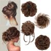 4 Pcs Messy Hair Bun Hairpiece Fake Hair Bun Messy Bun Scrunchie Hair Pieces for Updos Bun Wig Hair Extensions Pieces for Women view 1