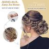 4 Pcs Messy Hair Bun Hairpiece Fake Hair Bun Messy Bun Scrunchie Hair Pieces for Updos Bun Wig Hair Extensions Pieces for Women view 3