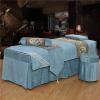 MIPOPS Premium Microfiber 4-Piece Massage Sheet Set, Massage Table Skirt Spa Bed Cover, Super Soft and Breathable Beauty Bedspread, Blanket Cover, Pillowcase, Chair Cover(F,190x80cm(75x31inch)) view 1
