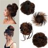 4 Pcs Messy Hair Bun Hairpiece Fake Hair Bun Messy Bun Scrunchie Hair Pieces for Updos Bun Wig Hair Extensions Pieces for Women view 1