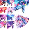 Starry Sky Flowers Nail Foil Sheets Transfer Stickers Decals, Holographic Pink Floral Butterfly Foil For Nail Art Design,Acrylic Nails Art Supplies For Nail Transfer Glue Polish,Women Nail Accessories view 4