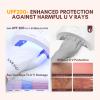 SAVILAND U V Gloves for Nails: UPF200+ High-tech Professional U V Gloves for Manicures, Anti UVA & UVB 999+ U V Glove for Gel Nail Lamp Fingerless Glove Prevent Hands from U V Harm (White) view 3