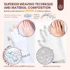 SAVILAND U V Gloves for Nails: UPF200+ High-tech Professional U V Gloves for Manicures, Anti UVA & UVB 999+ U V Glove for Gel Nail Lamp Fingerless Glove Prevent Hands from U V Harm (White) view 4