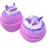 Handmade Amethyst Bath Bomb with Epsom Salts view 2