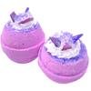 Handmade Amethyst Bath Bomb with Epsom Salts view 4