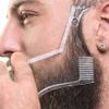 Beard Shaper & Shaping Tool for Men: Clear Curve & Step Cut Edge Guide for Trimming Mustache, Goatee, Neckline - Create Your Perfect Beard and Hairstyle view 2