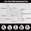 Beard Shaper & Shaping Tool for Men: Clear Curve & Step Cut Edge Guide for Trimming Mustache, Goatee, Neckline - Create Your Perfect Beard and Hairstyle view 3