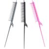 FRCOLOR 3pcs Rat Tail Teasing Comb for Hair Stylist Hair Combs for Coloring Cutting and Styling for All Types view 1