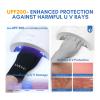SAVILAND UV Gloves for Nails: Professional UPF200+ U V Glove for Gel Manicures Anti UVA & UVB 999+ Gloves for Gel Nail Lamp Fingerless U V Light Glove for Prevent Hands from UV Harm (Black) view 4