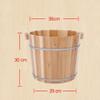 NOBRIM Wooden Foot Soaker Barrel Foot Spa Foot Bath Barrel Household Wash Basin Pedicure Basin Healthy Fumigation Wash Foot Soak Tub view 4