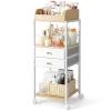 Makeup Organizer, Floor Skincare Organizers, Make Up Organizers and Storage with Drawers, Vanity Organizer Cosmetics Display Cases Holder for Skin Care Nail Polish Perfume Makeup brush Hair Tool view 1