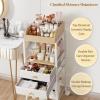 Makeup Organizer, Floor Skincare Organizers, Make Up Organizers and Storage with Drawers, Vanity Organizer Cosmetics Display Cases Holder for Skin Care Nail Polish Perfume Makeup brush Hair Tool view 2