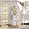 Makeup Organizer, Floor Skincare Organizers, Make Up Organizers and Storage with Drawers, Vanity Organizer Cosmetics Display Cases Holder for Skin Care Nail Polish Perfume Makeup brush Hair Tool view 3