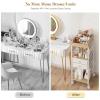 Makeup Organizer, Floor Skincare Organizers, Make Up Organizers and Storage with Drawers, Vanity Organizer Cosmetics Display Cases Holder for Skin Care Nail Polish Perfume Makeup brush Hair Tool view 4