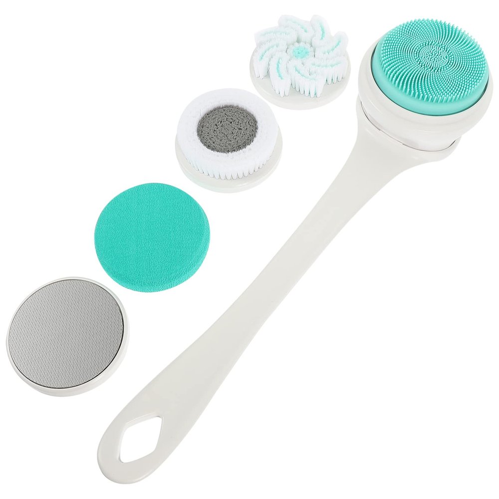 1 Set Electric Shower Brush Back Brush Scrubber Exfoliating Body Shower Body Exfoliator Back Scrubber Washer Scalp for Dandruff Skin