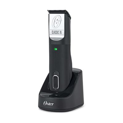 Oster Professional Cordless Classic 76 Hair Clippers for Barbers & Stylists - Classic 76 Professional Hair Clippers - Detachable Stainless Steel Blades, Adaptive Speed, 120-Minute Battery (Black)