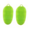 2pcs Body Scruber Bath Mitt Bath Scrubber Bath Rubbing Brush Shower Body Skin Massager Exfoliating Gloves Exfoliating Glove Bath Shower Brush Bath Brush Spa Green view 1