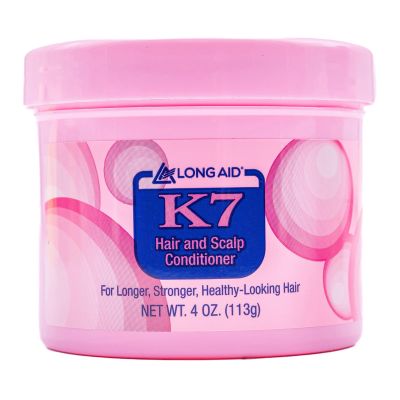Ampro Long-Aid K7 Hair and Scalp Conditioner - Rich with Natural Emollients - Provides Stronger Hair and Scalp for All Hair Textures - Protects Against Humidity and Nature - 4 oz