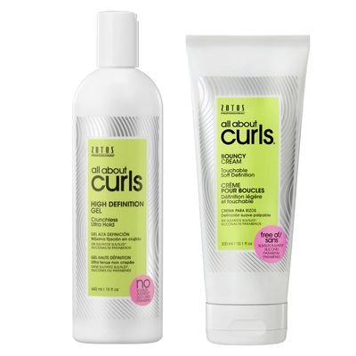ALL ABOUT CURLS High Definition Gel & Bouncy Cream | Curl Styling Products | Define, Moisturize, De-Frizz | All Curly Hair Types