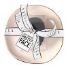 Bella Sleep + Spa Makeup Small Black Blending Sponge with Gold Trimmed Ceramic Tray, 4.5" Diameter, Pretty Face view 1