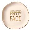 Bella Sleep + Spa Makeup Small Black Blending Sponge with Gold Trimmed Ceramic Tray, 4.5" Diameter, Pretty Face view 2