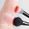 MSQ Stipple Blush Brushes, 2PCS Duo Fiber Stippling Brush Flat Top Double Stipple Makeup Brush, Great for Blending, Highlight, Blush,Contour, Cream, Foundation,Smooth & Natural (Black Stipple) view 3