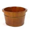 QPZK Wood Foot Bath Barrel, Solid Wood Oak Foot Spa Tub, Household Thicken Foot Soak Tub, Pedicure Foot Soak to Relieve Feet Stress, Foot Basin Comfort Feet for Home Offi A view 1