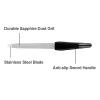 Metal Nail Files Made of Stainless Steel with Sharp Pointed Tip Non Slip Handle, Double Sided Sapphire Grit for Natural Nails Fingernails Toenail limas de uas metlicas Color Black (6 Pcs) view 3
