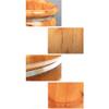 QPZK Wood Foot Bath Barrel, Solid Wood Oak Foot Spa Tub, Household Thicken Foot Soak Tub, Pedicure Foot Soak to Relieve Feet Stress, Foot Basin Comfort Feet for Home Offi B view 3