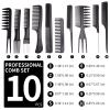 16 Pcs Professional Hairdressing Set, Hair Barber Cape Cutting Scissors Haircut Shears Kit, Neck Duster Brushcomb,Clips for Hairdresser Salon Home Use (Black) view 4