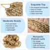 French Curl Braiding Hair Crochet Braids for Women 14 Inch 7 Packs Box Braids Crochet Hair Pre Looped French Curly Braiding Hair Curly Crochet Hair Extensions Braids(27/613) view 3