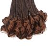 14 Inch 7 Packs French Curl Crochet Braids for Black Women Short Pre Looped French Curly Braiding Hair for Goddess Box Braids Crochet Hair with Curly Ends (T30) view 4