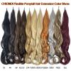 Chicmoi Blonde Ponytail Extainson 32 Inch Flexible Wrap Around Ponytail Hair Extension Long Wavy Pony Tails hair Extension Synthetic Hairpieces For Women and Girls view 4