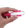 1PCS Eyebrow Tweezer,Stainless Steel Automatically Retractable Slant Tip Hair Removal Eyebrow Tweezer for Makeup Tool (black) view 3