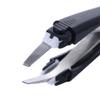 1PCS Eyebrow Tweezer,Stainless Steel Automatically Retractable Slant Tip Hair Removal Eyebrow Tweezer for Makeup Tool (black) view 4