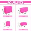 UIXIZQ Large Makeup Bag Pouch,Nylon Women Travel Toiletry Storage Bag Preppy Cosmetic Bag for Girls,Big Makeup Organizer Bag Cute Zipper Pouch Skincare Bag for Sport Work Gift(Large-Bubblegum) view 3