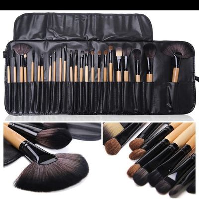 Makeup Brush Foundation Brush Face Brush Concealer 24 pcs Makeup Brush Sets Professional Cosmetics Brushes Eyebrow Powder Foundation Shadows Pinceaux Make Up Tools ( Color : Wooden , Size : As shown )