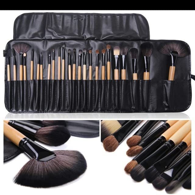 Makeup Brush Foundation Brush Face Brush Concealer 24 pcs Makeup Brush Sets Professional Cosmetics Brushes Eyebrow Powder Foundation Shadows Pinceaux Make Up Tools ( Color : Wooden , Size : As shown )