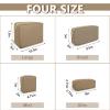 UIXIZQ Large Makeup Bag Pouch,Nylon Women Travel Toiletry Storage Bag Preppy Cosmetic Bag for Girls,Big Makeup Organizer Bag Cute Zipper Pouch Skincare Bag for Sport Work Gift(Large-Khaki) view 3