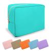 UIXIZQ Large Makeup Bag Pouch,Nylon Women Travel Toiletry Storage Bag Preppy Cosmetic Bag for Girls,Big Makeup Organizer Bag Cute Zipper Pouch Skincare Bag for Sport Work Gift(Large-Cotton Candy) view 1