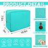 UIXIZQ Large Makeup Bag Pouch,Nylon Women Travel Toiletry Storage Bag Preppy Cosmetic Bag for Girls,Big Makeup Organizer Bag Cute Zipper Pouch Skincare Bag for Sport Work Gift(Large-Cotton Candy) view 2